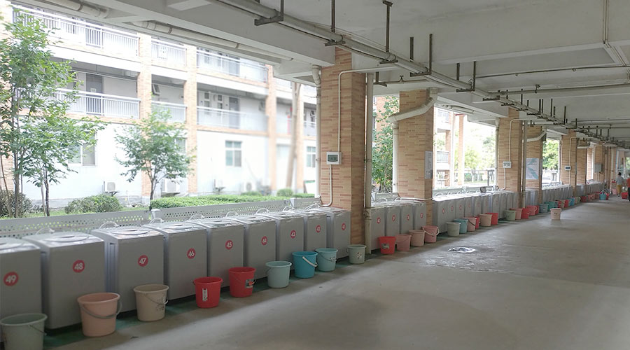 好評(píng)度高！江門一中學(xué)校又雙叒續(xù)單金環(huán)電器共享洗衣機(jī)