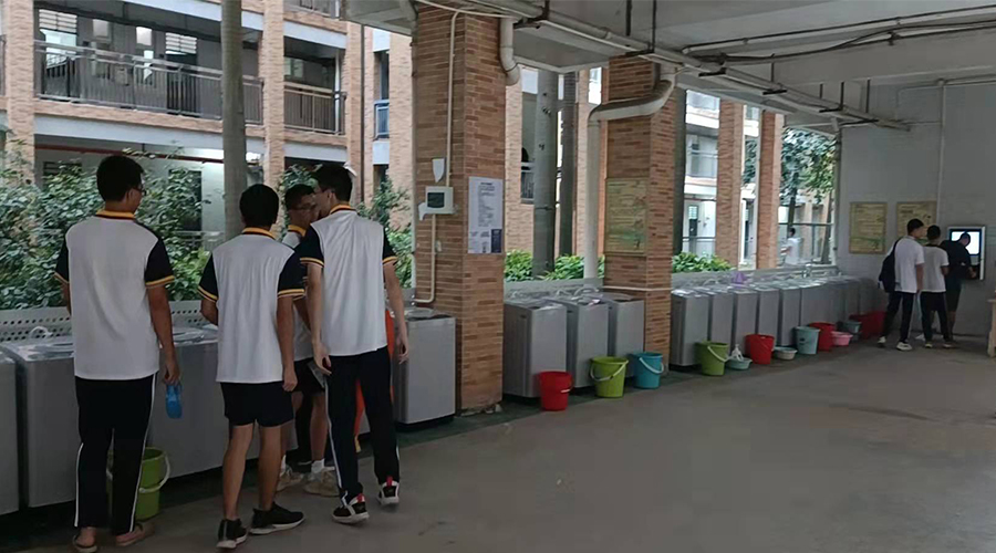 好評續(xù)單！江門一中學(xué)校持續(xù)追加共享洗衣機(jī)！