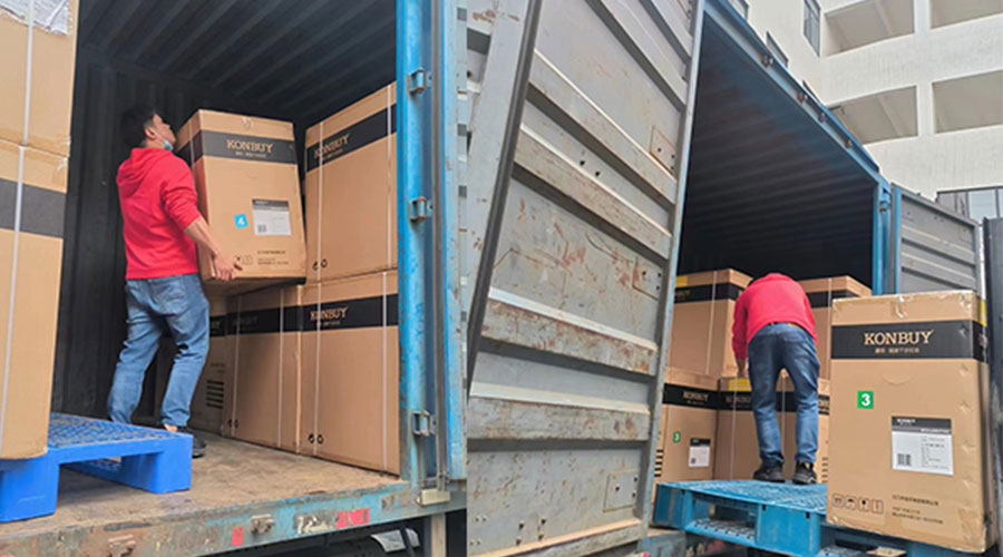 整裝待發(fā)！客戶50臺(tái)衣物烘干機(jī)裝柜完畢