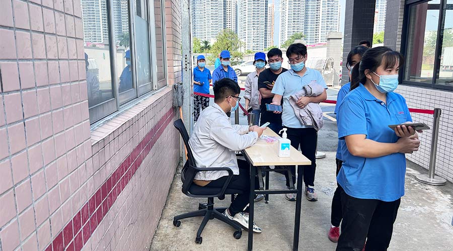 迅速防疫！金環(huán)電器積極配合醫(yī)護(hù)人員上門測(cè)核酸！