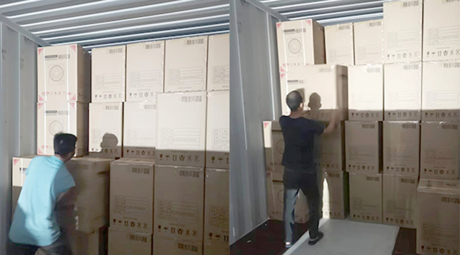 裝柜日常！日本客戶Sentern滾筒干衣機順利出貨