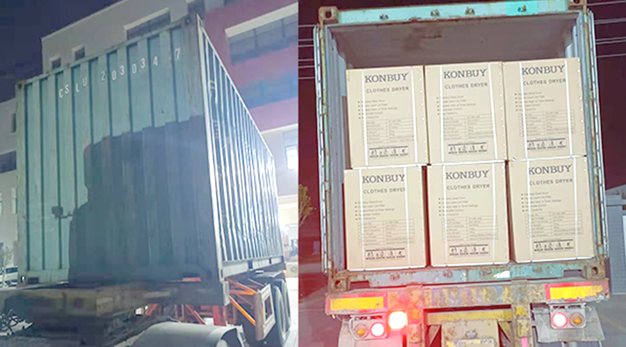 國內(nèi)外市場“兩開花”！康標(biāo)滾筒干衣機(jī)出貨到國外