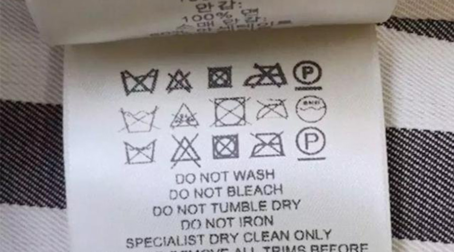 警惕！衣褲標簽上有這個標志  不可用家用干衣機烘