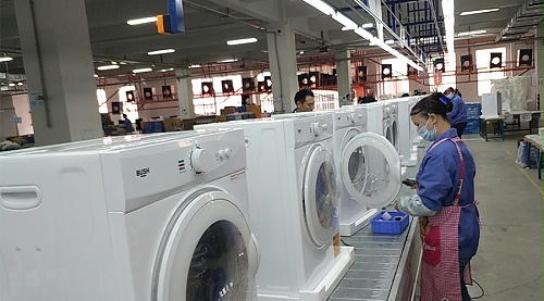 年底繁忙！金環(huán)電器全力保障英國Argos客戶滾筒干衣機(jī)生產(chǎn)